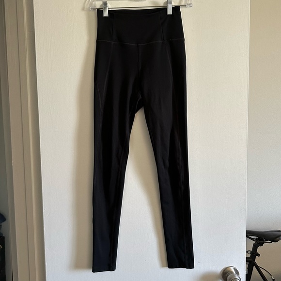 girlfriend collective Pants - Girlfriend Collective Black High Waisted Athletic Buttery Smooth Leggings XS EUC